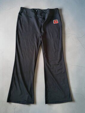 FANATICS Women’s Cincinnati Bengals Black Flare Leg Pants Sz 3X NEW NWOT